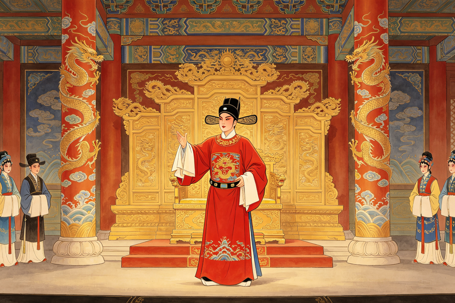 黄梅戏女驸马舞台场景